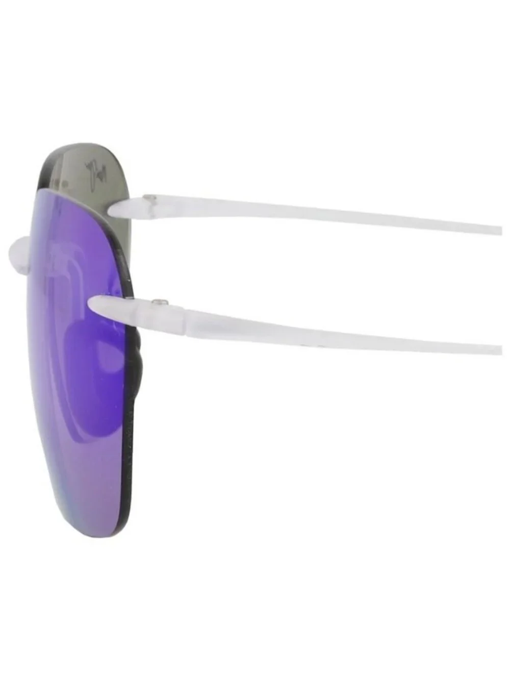 New Maui Jim Unisex Square/Rectangle White White Blue Fashion Designer Sunglasse